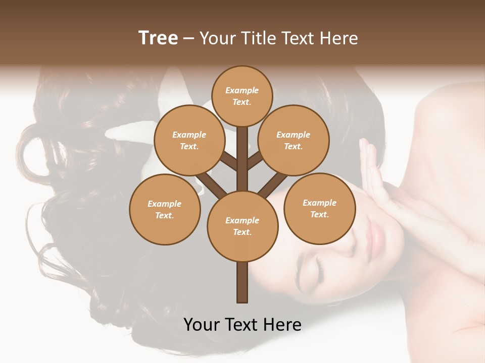 Caucasian Beauty  PowerPoint Template