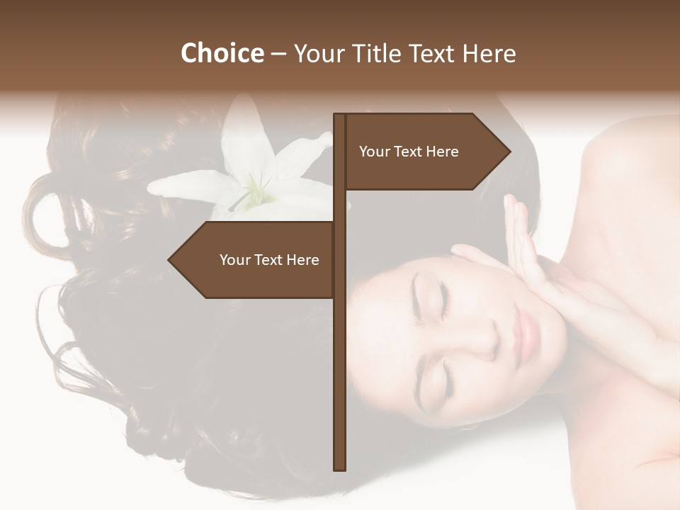Caucasian Beauty  PowerPoint Template