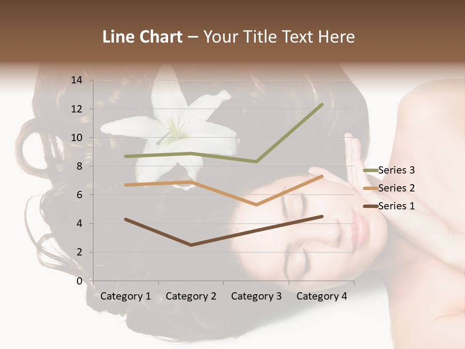 Caucasian Beauty  PowerPoint Template