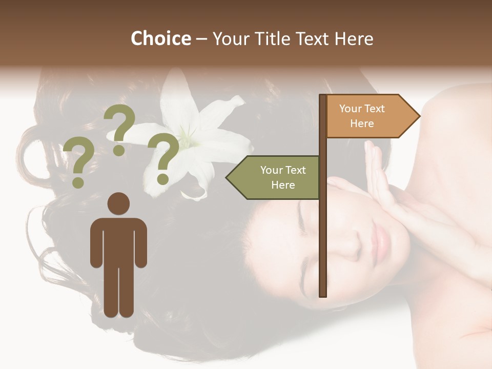 Caucasian Beauty  PowerPoint Template