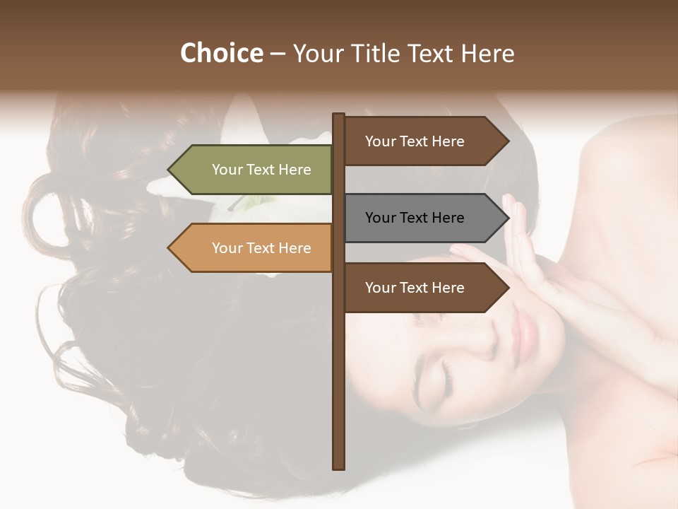 Caucasian Beauty  PowerPoint Template