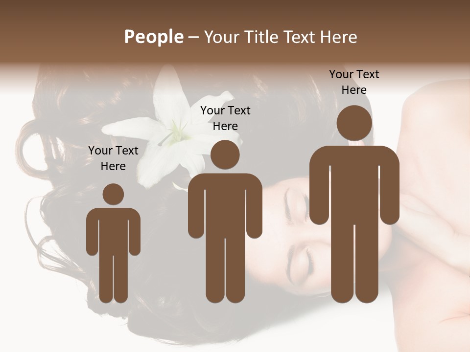 Caucasian Beauty  PowerPoint Template