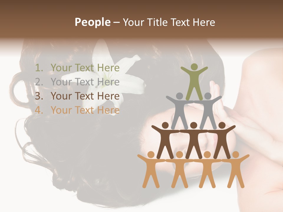 Caucasian Beauty  PowerPoint Template