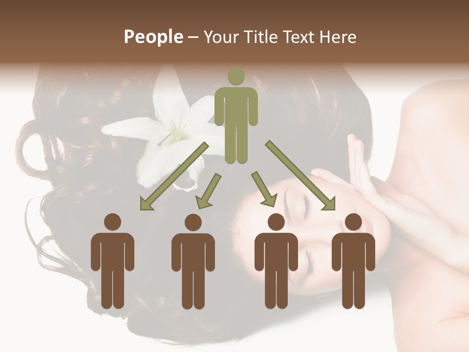 Caucasian Beauty  PowerPoint Template