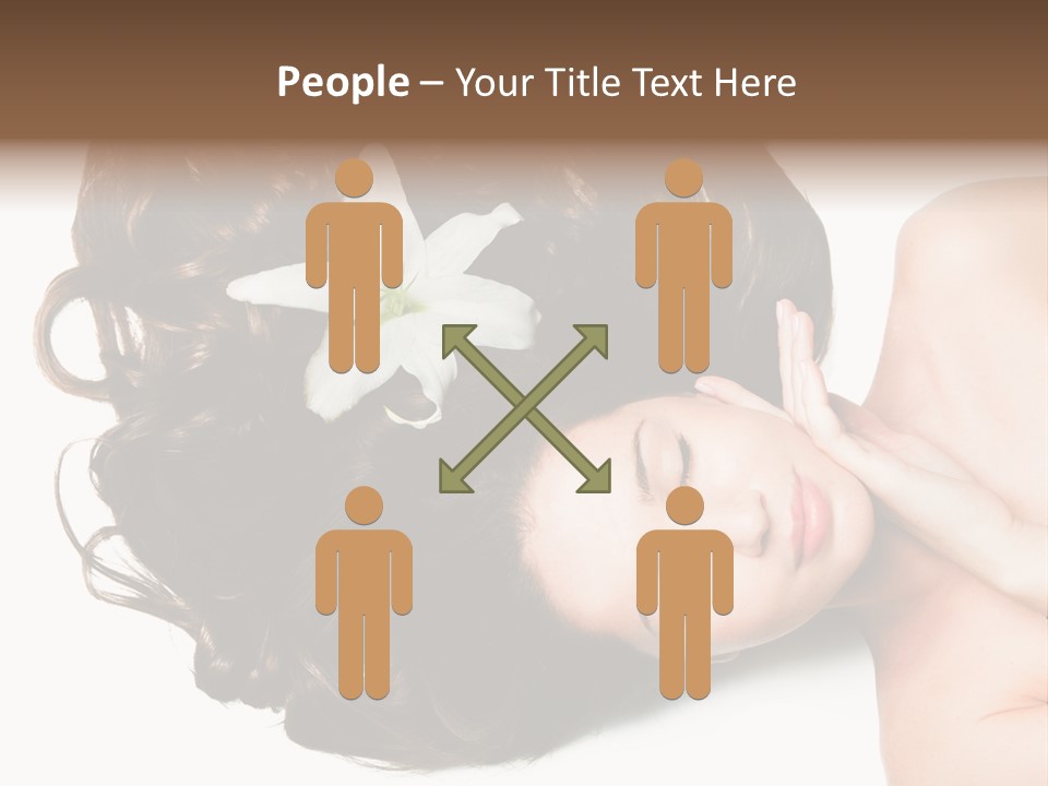 Caucasian Beauty  PowerPoint Template