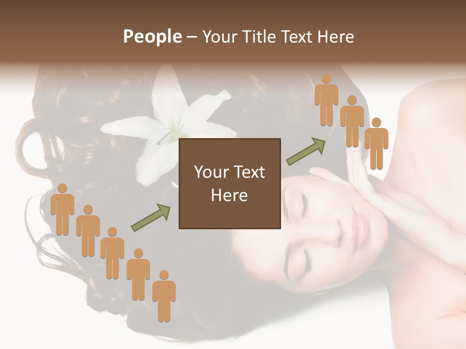 Caucasian Beauty  PowerPoint Template