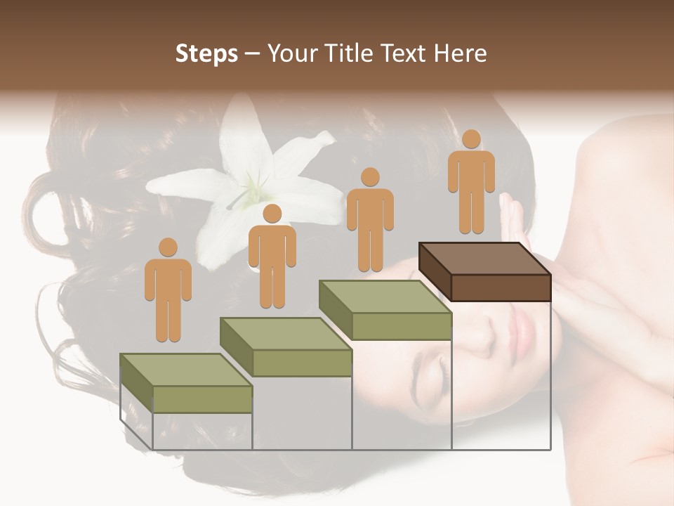 Caucasian Beauty  PowerPoint Template