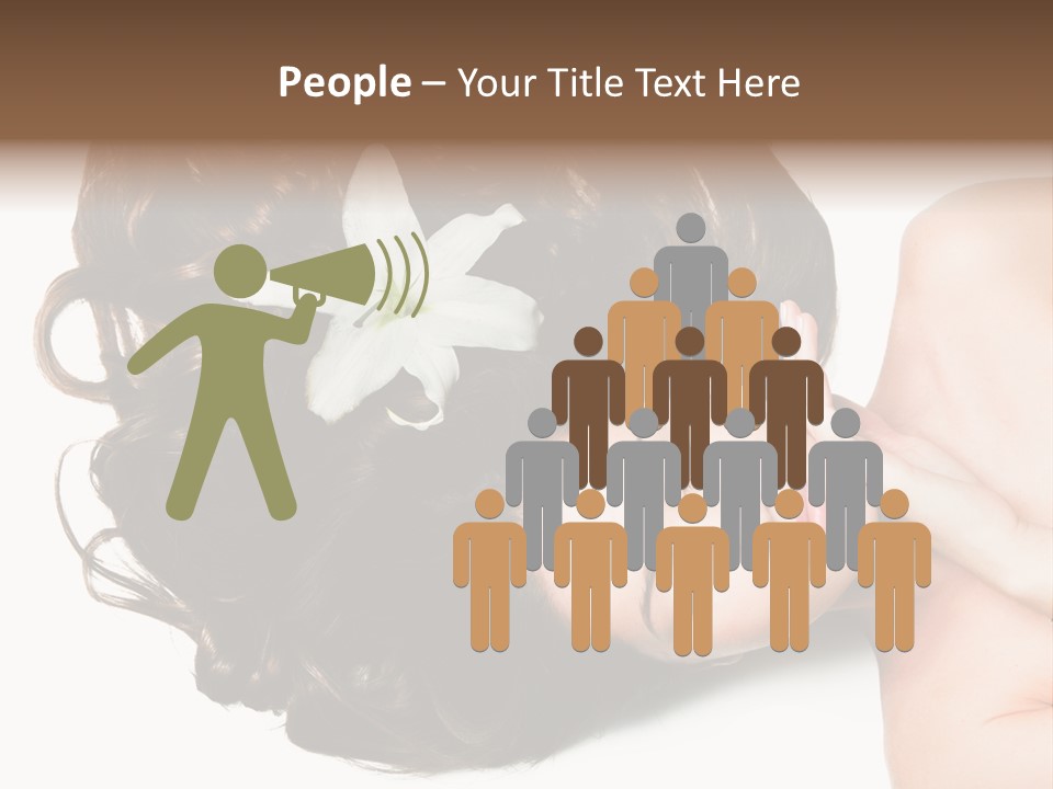 Caucasian Beauty  PowerPoint Template