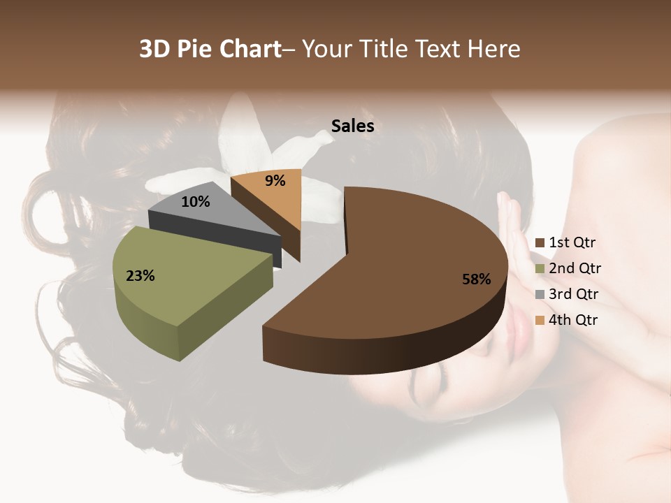 Caucasian Beauty  PowerPoint Template