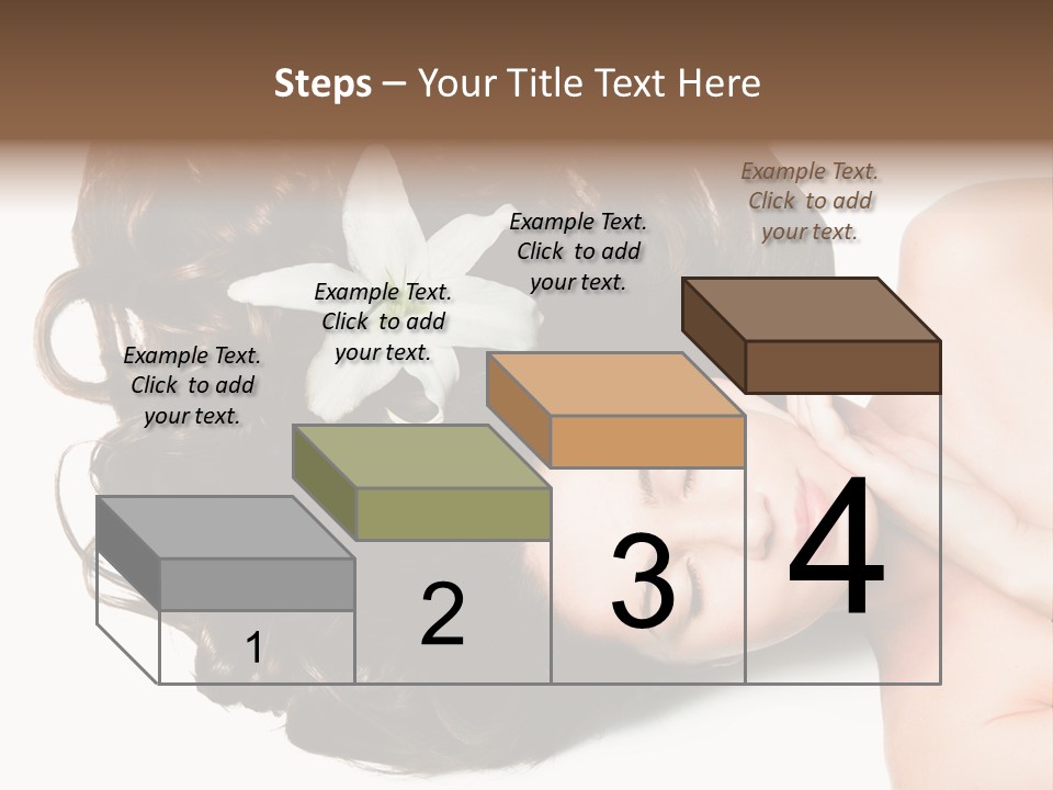 Caucasian Beauty  PowerPoint Template