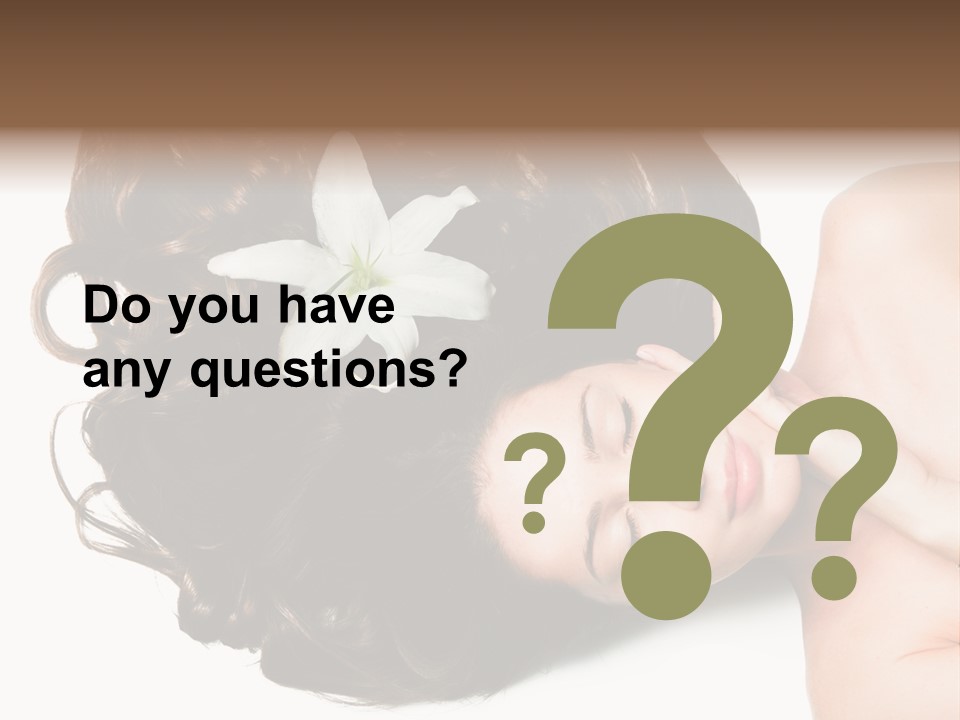 Caucasian Beauty  PowerPoint Template