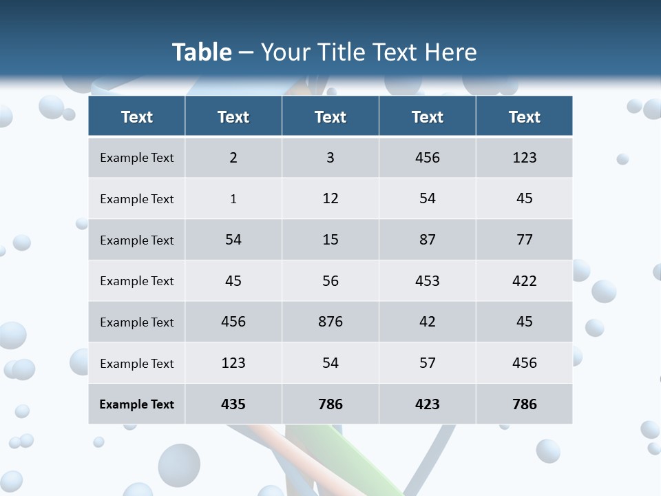 Life Chemistry Health PowerPoint Template