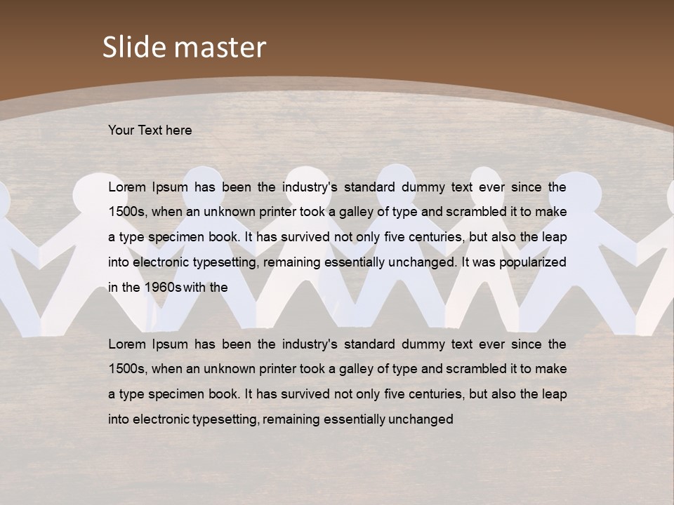 Men Togetherness Unity PowerPoint Template