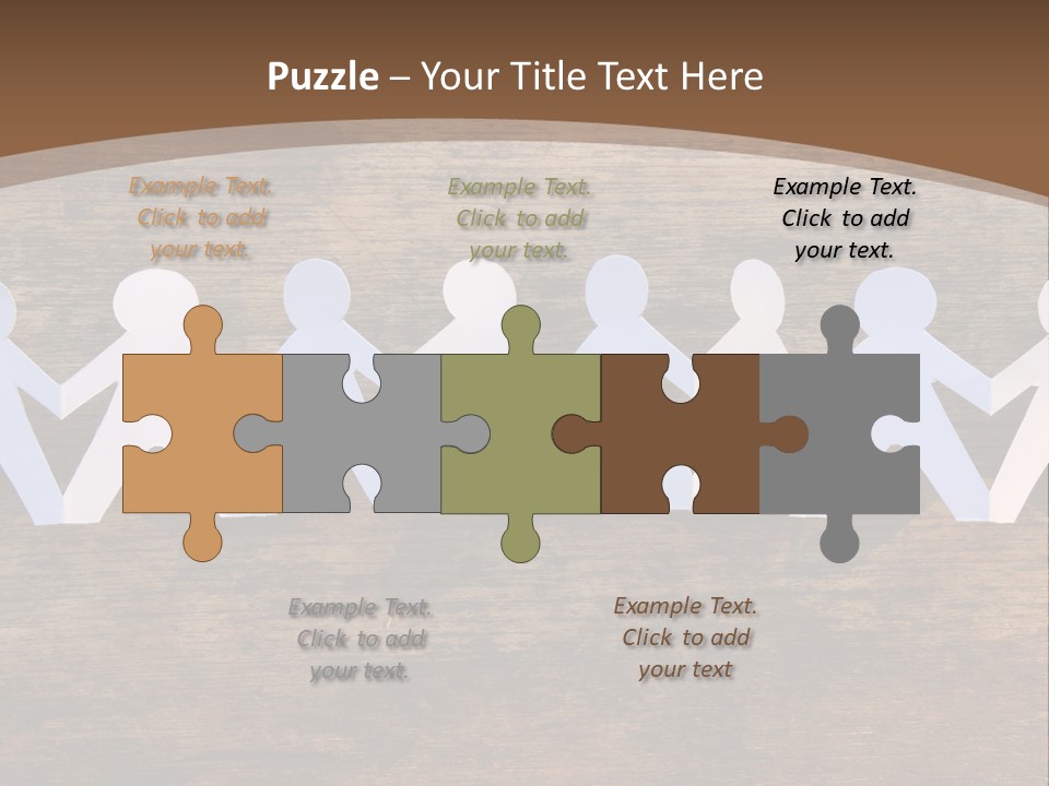 Men Togetherness Unity PowerPoint Template