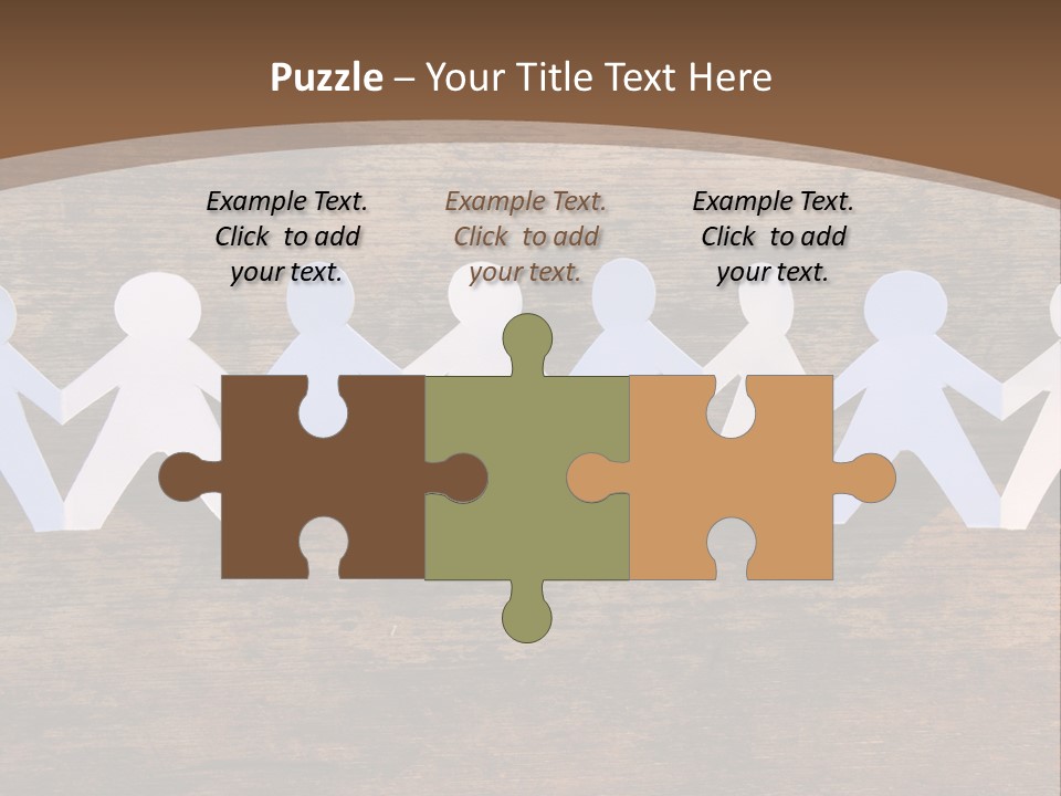 Men Togetherness Unity PowerPoint Template