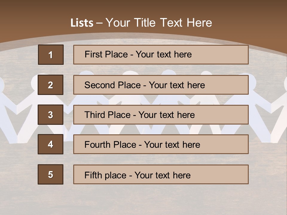 Men Togetherness Unity PowerPoint Template