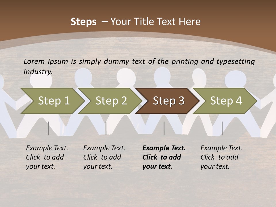 Men Togetherness Unity PowerPoint Template