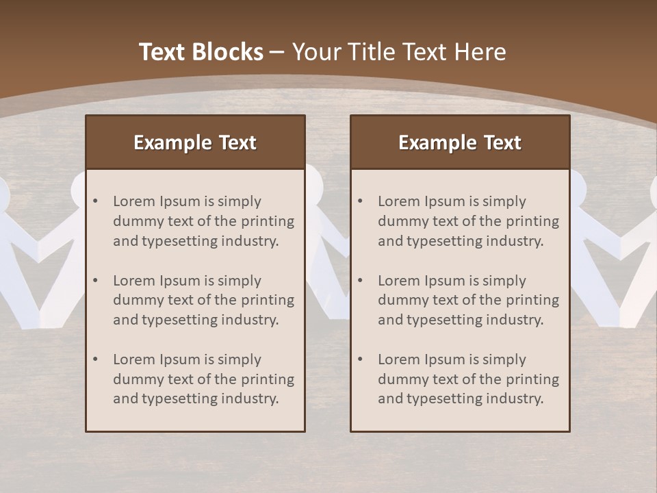 Men Togetherness Unity PowerPoint Template