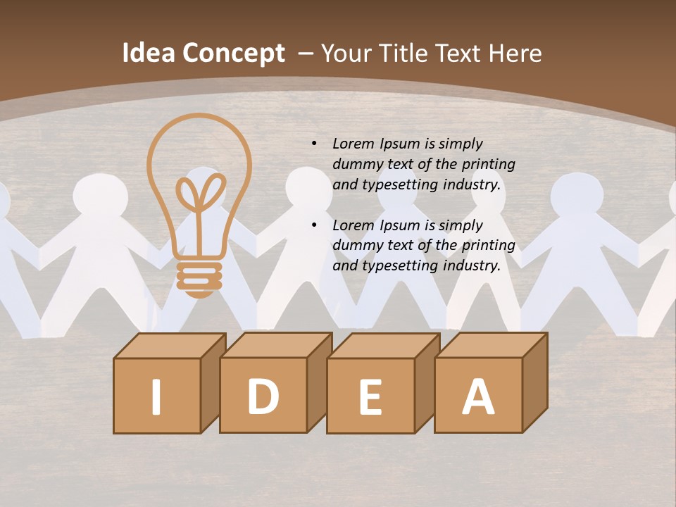 Men Togetherness Unity PowerPoint Template