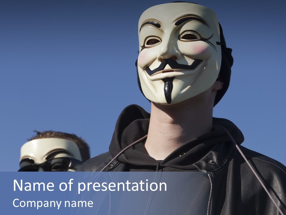 Identity Mask Financial PowerPoint Template