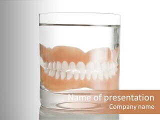 Toothpaste Glasses Smile PowerPoint Template