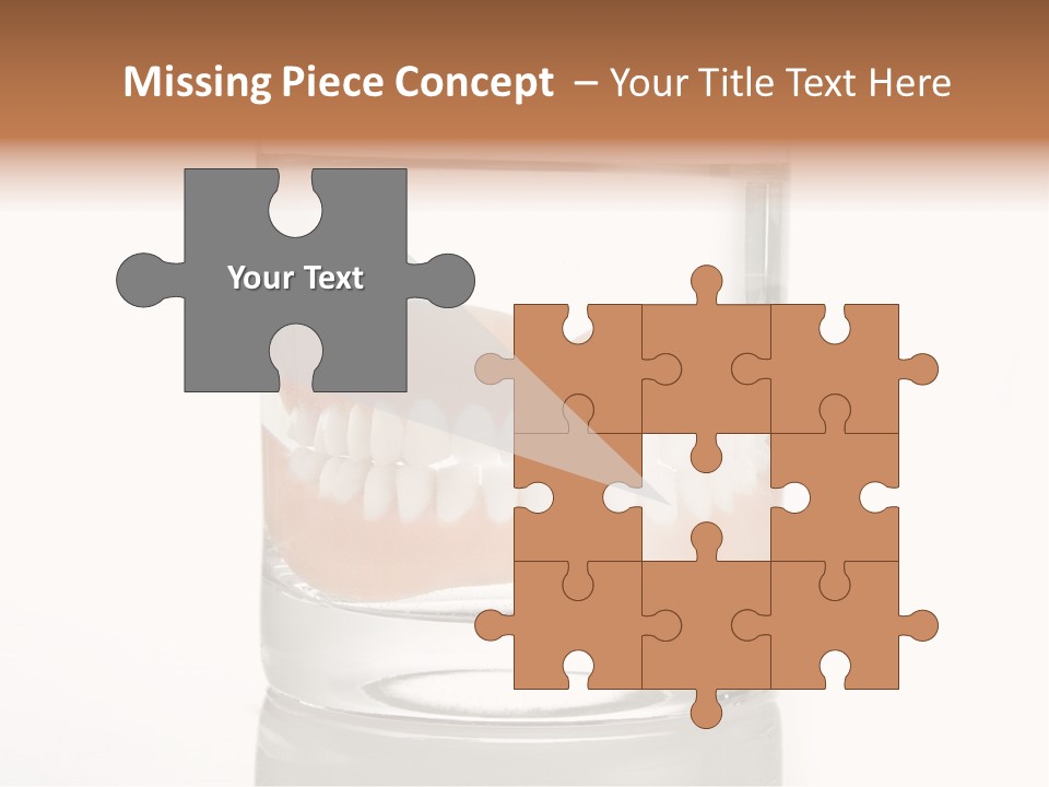 Toothpaste Glasses Smile PowerPoint Template