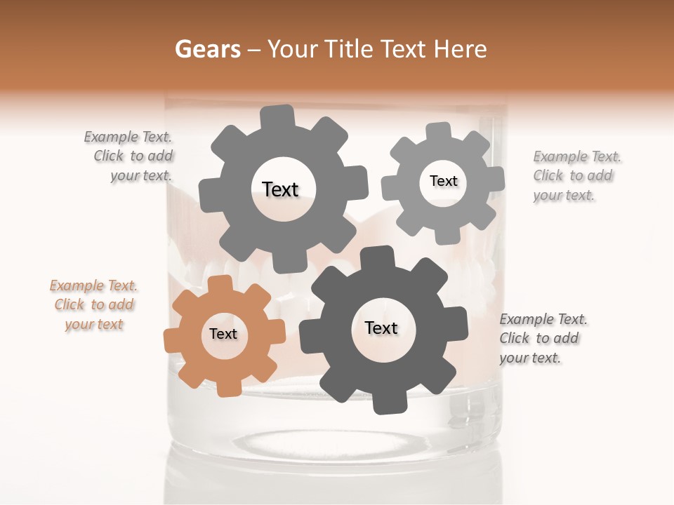 Toothpaste Glasses Smile PowerPoint Template