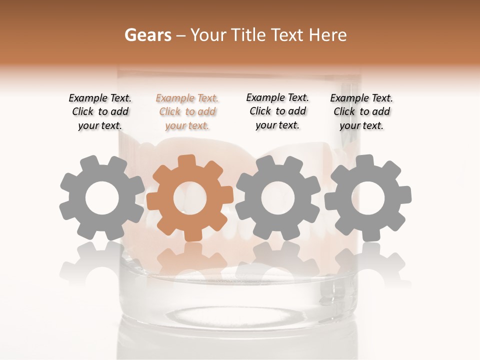 Toothpaste Glasses Smile PowerPoint Template