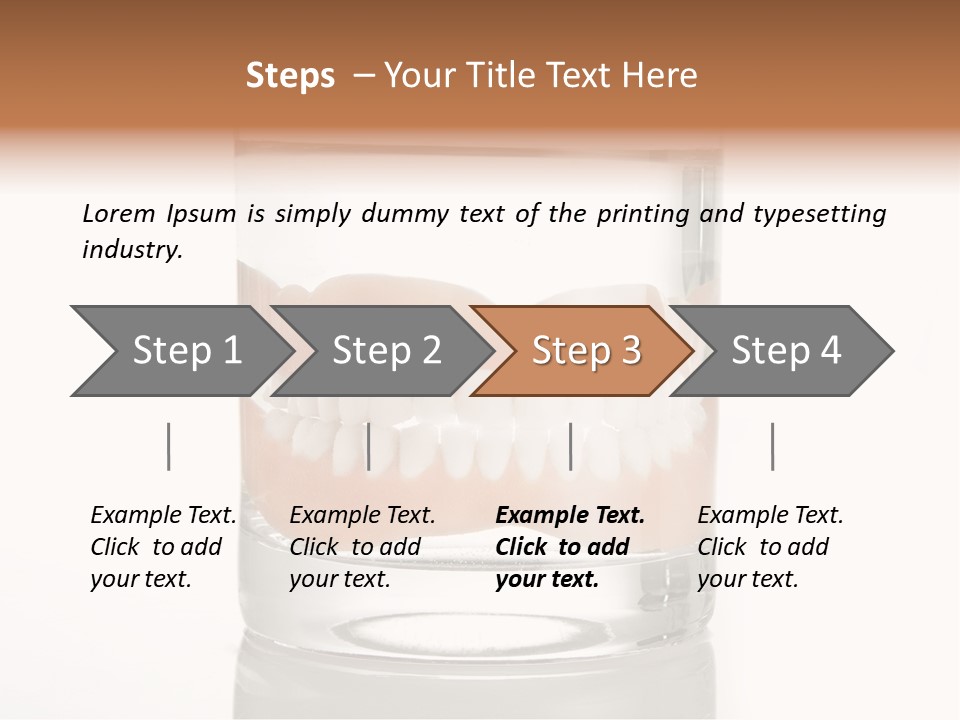Toothpaste Glasses Smile PowerPoint Template
