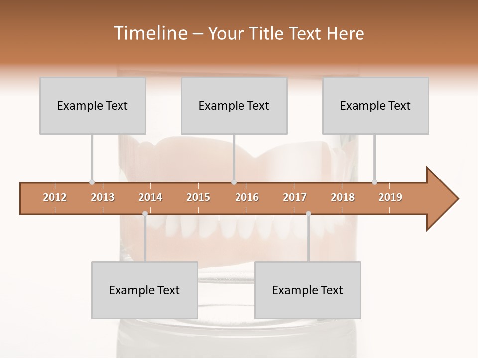 Toothpaste Glasses Smile PowerPoint Template