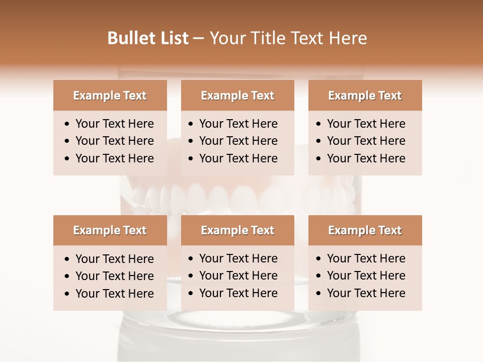 Toothpaste Glasses Smile PowerPoint Template