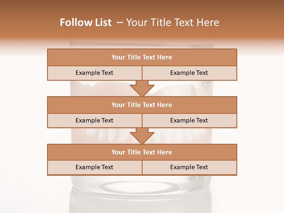 Toothpaste Glasses Smile PowerPoint Template