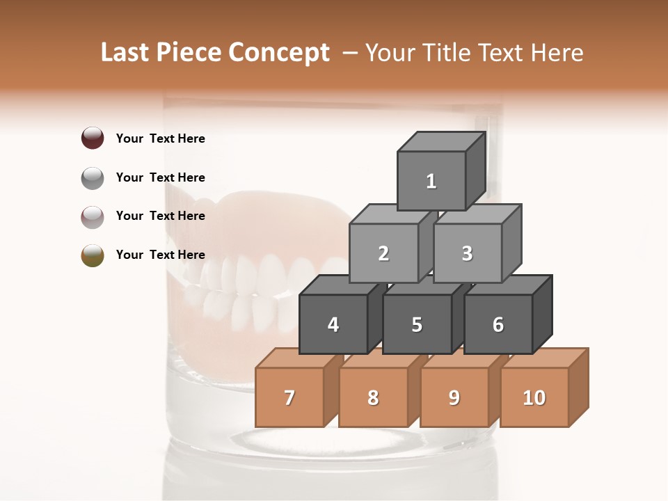 Toothpaste Glasses Smile PowerPoint Template