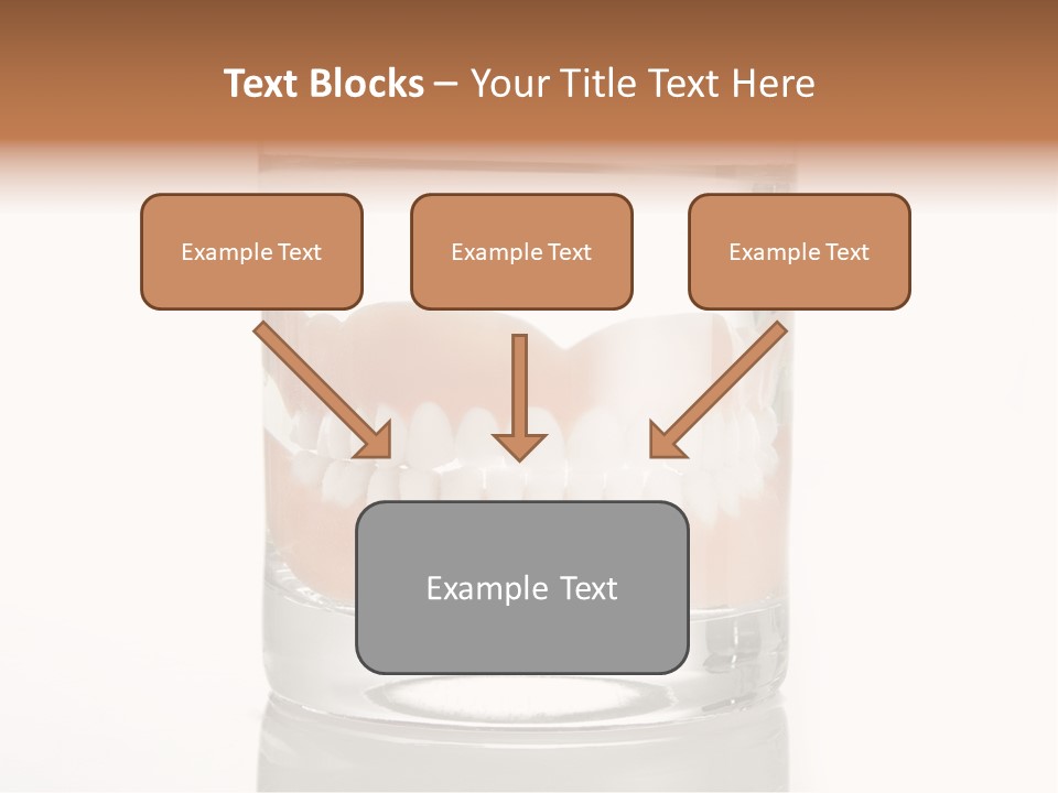 Toothpaste Glasses Smile PowerPoint Template