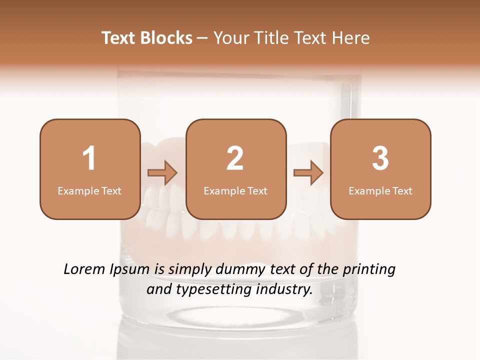 Toothpaste Glasses Smile PowerPoint Template
