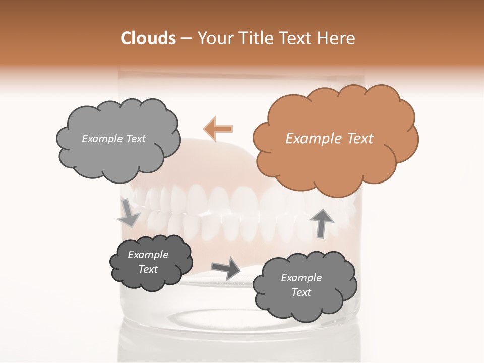 Toothpaste Glasses Smile PowerPoint Template