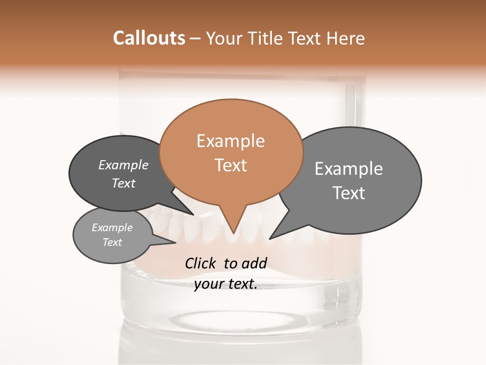 Toothpaste Glasses Smile PowerPoint Template