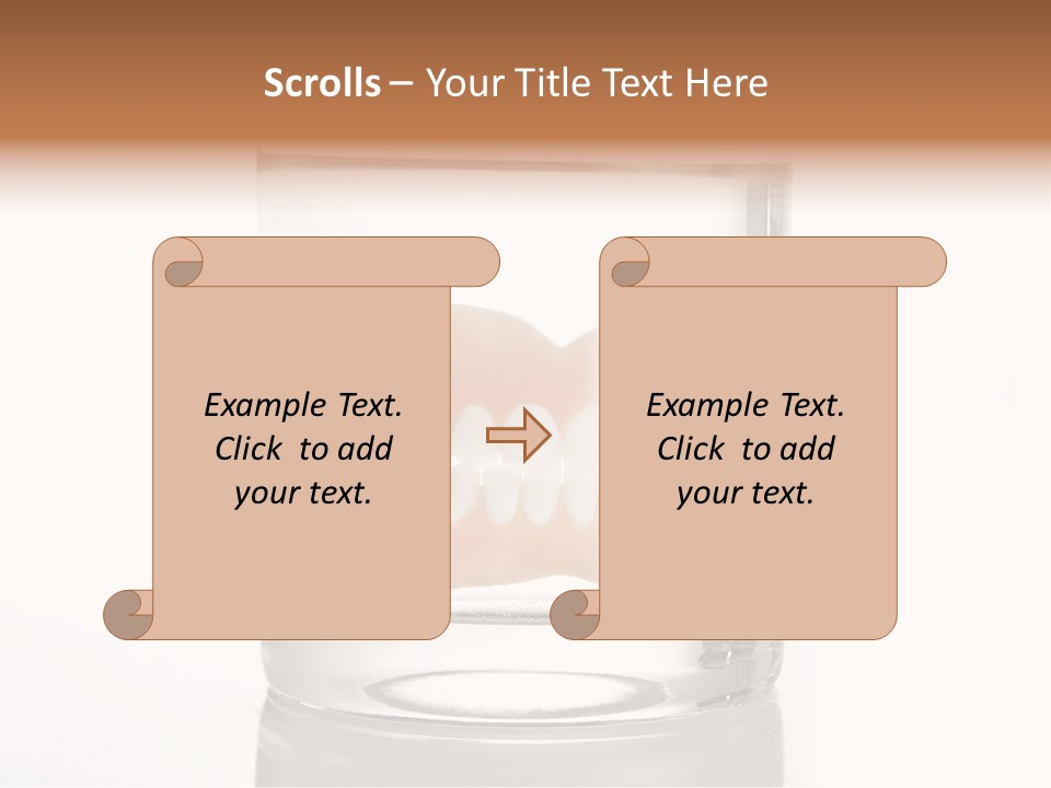 Toothpaste Glasses Smile PowerPoint Template