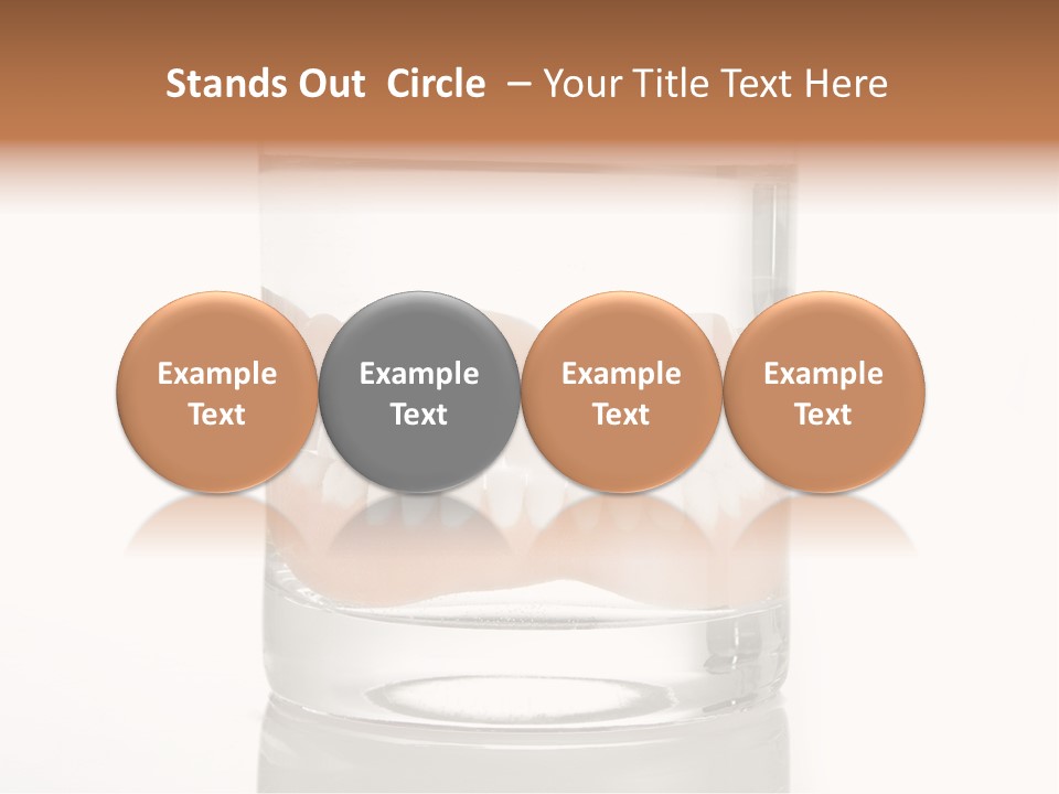 Toothpaste Glasses Smile PowerPoint Template