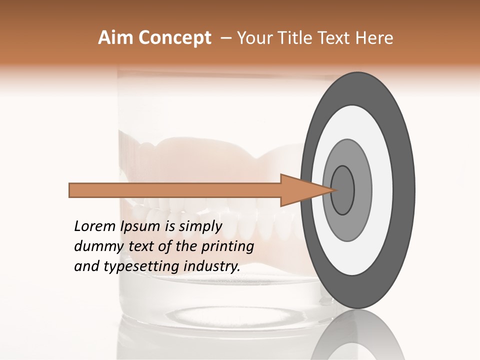 Toothpaste Glasses Smile PowerPoint Template