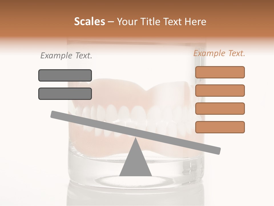 Toothpaste Glasses Smile PowerPoint Template