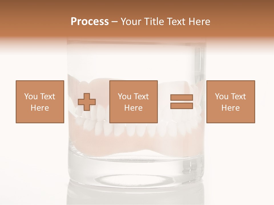 Toothpaste Glasses Smile PowerPoint Template