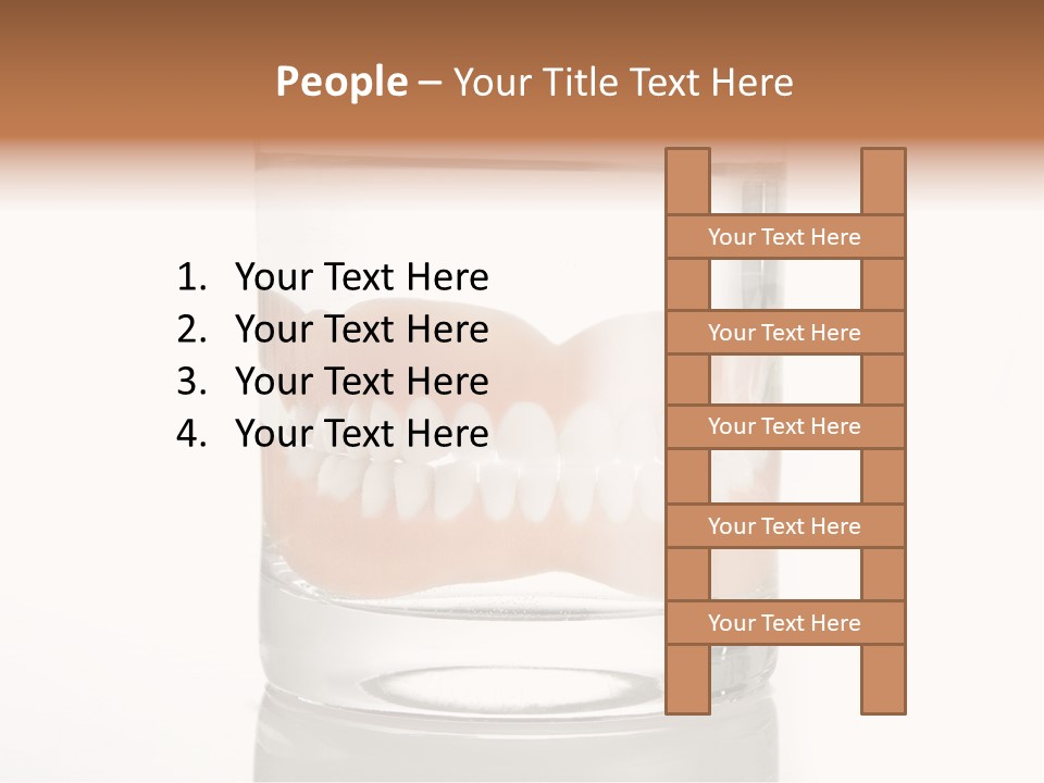 Toothpaste Glasses Smile PowerPoint Template