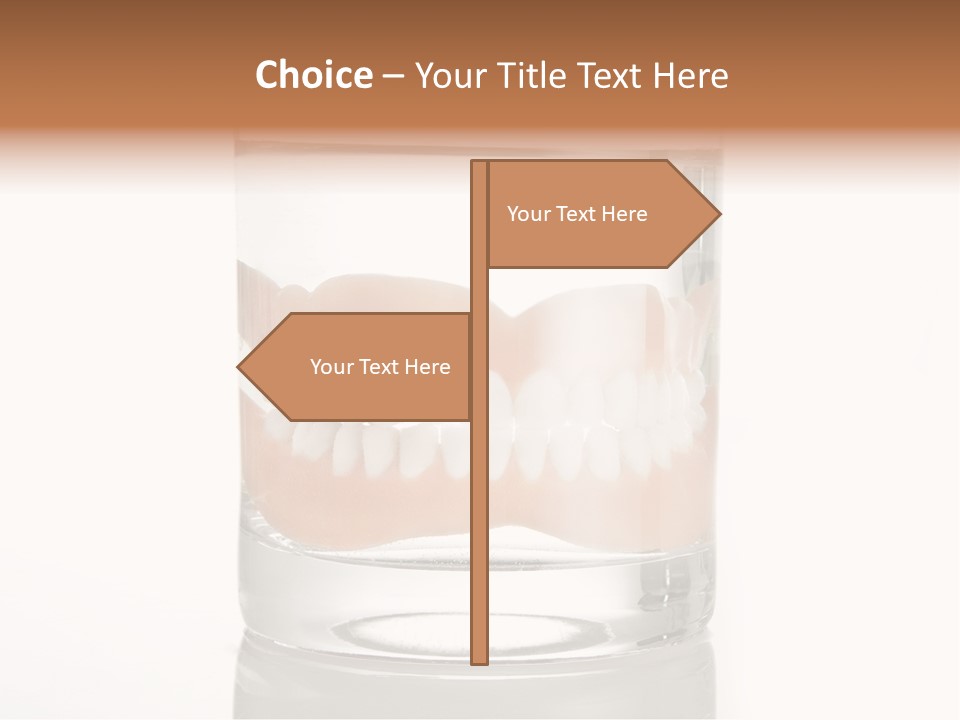 Toothpaste Glasses Smile PowerPoint Template