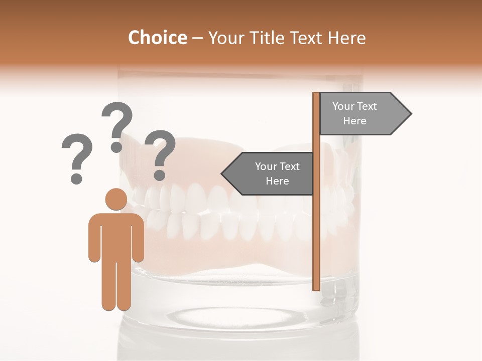 Toothpaste Glasses Smile PowerPoint Template