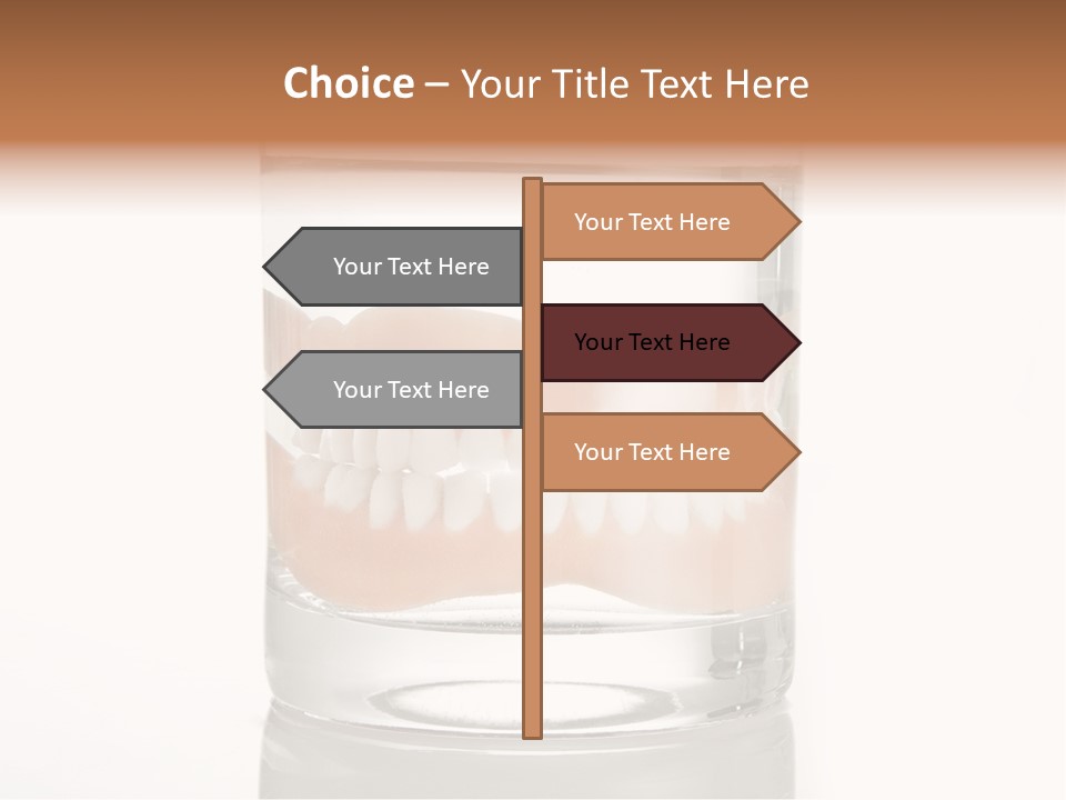 Toothpaste Glasses Smile PowerPoint Template
