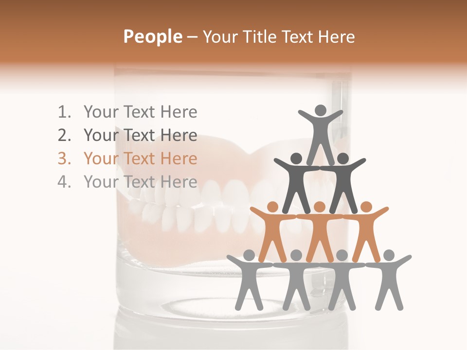 Toothpaste Glasses Smile PowerPoint Template