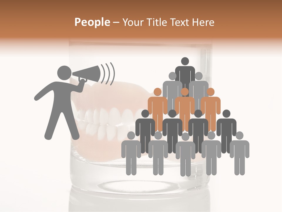 Toothpaste Glasses Smile PowerPoint Template