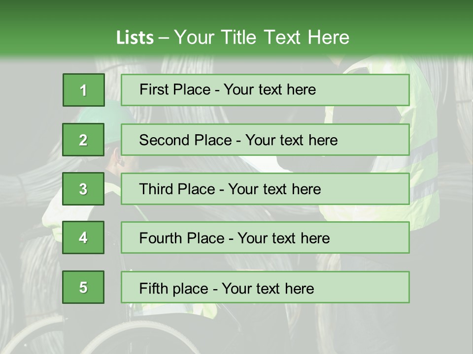 Supervise Iron Workwear PowerPoint Template