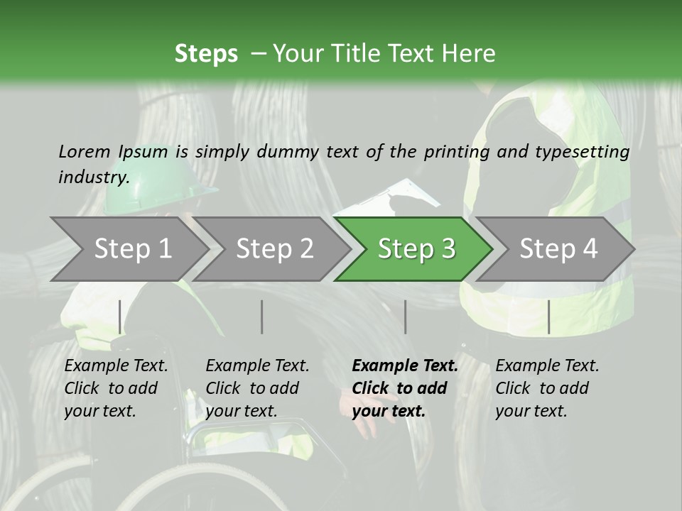 Supervise Iron Workwear PowerPoint Template
